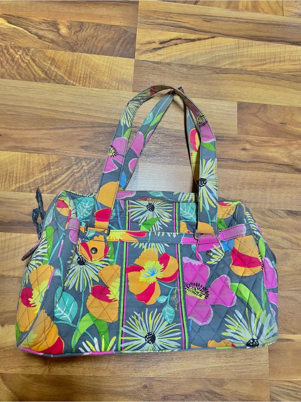 Vera Bradley Gray Colorful Shoulder Bag